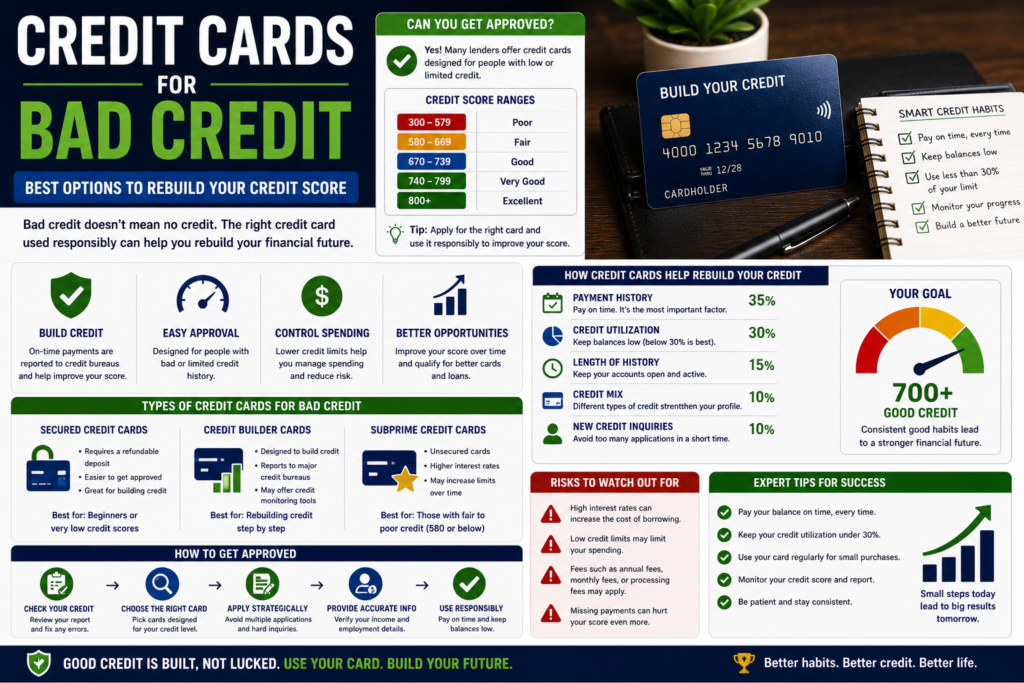 Credit Cards for Bad Credit credit cards for bad credit