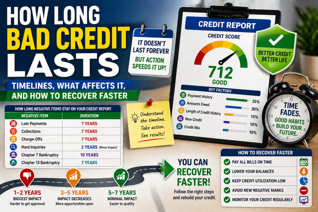 how long bad credit lasts