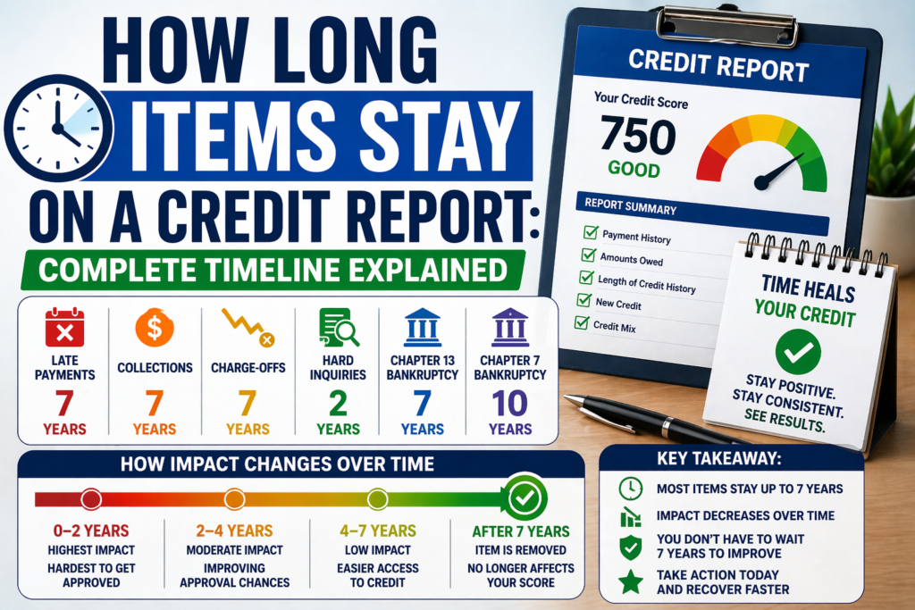how long items stay on credit report