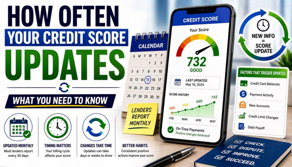 how often credit score updates