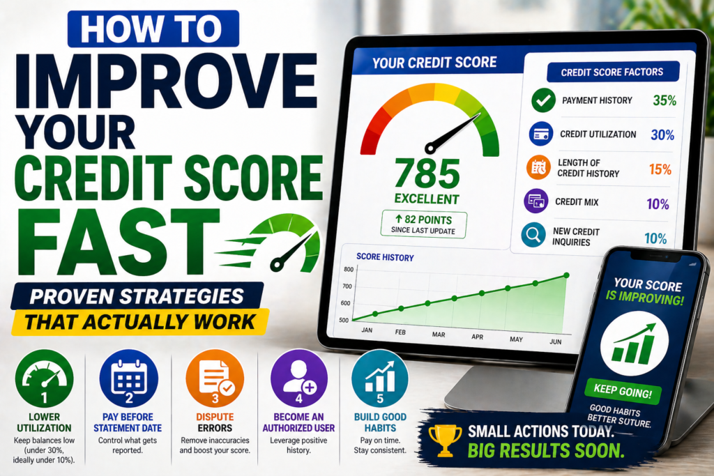 how to improve credit score fast