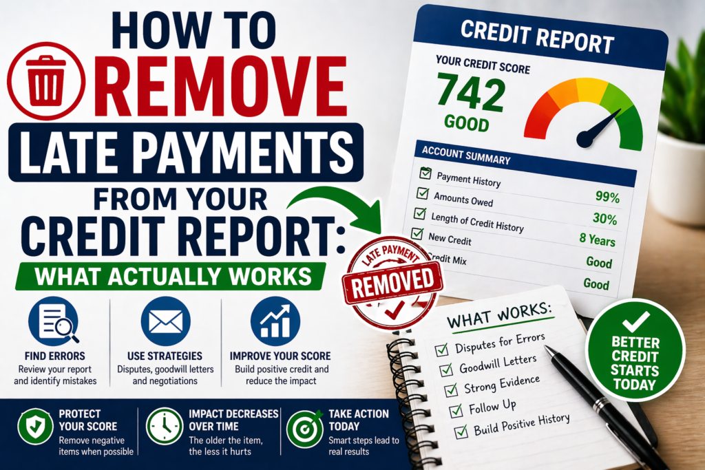 how to remove late payments from credit report