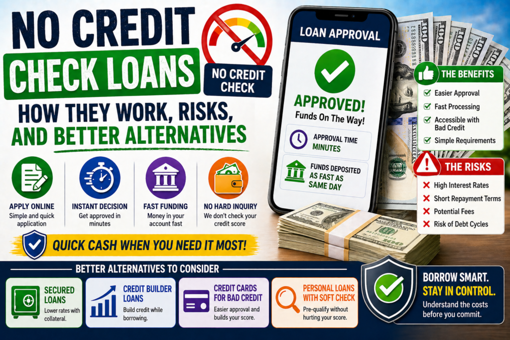 no credit check loans